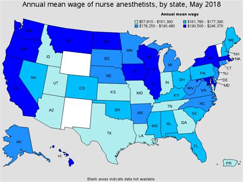 Nurse Anesthetist (CRNA) Salary by State .